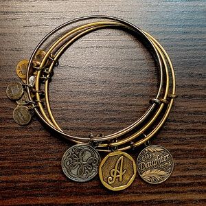 3 Alex & Ani bracelets in good condition